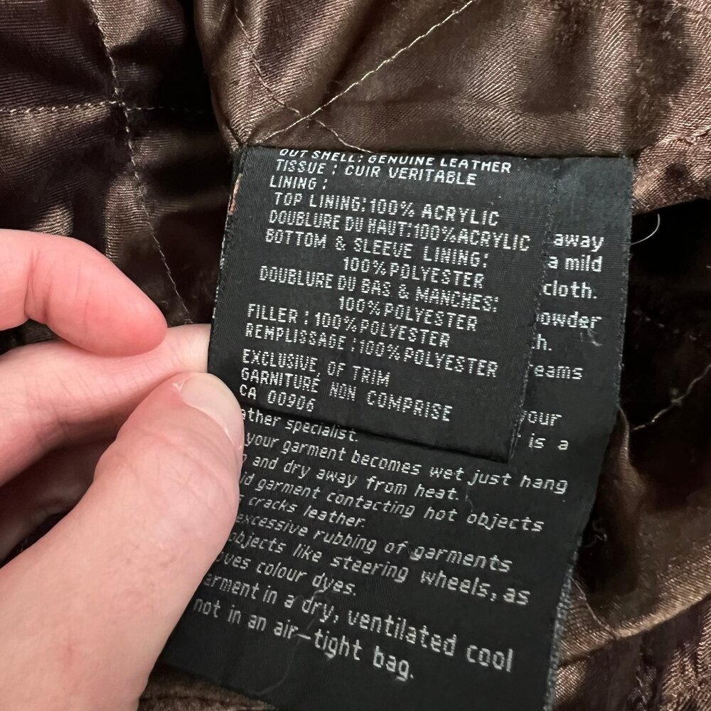 Vintage Leather Barn Coat Field Utility Jacket Oversized Farm Chore Fall Winter - Picture 10 of 12